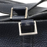 【6ic3595】エルメス ハンドバッグ ピコタンロックMM トリヨンクレマンス ブルーネイビー シルバー金具 X刻印【中古】レディース