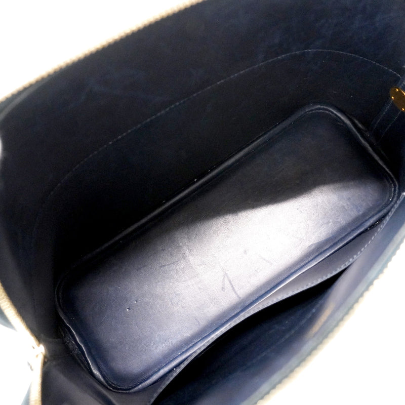 【6ic3596】エルメス ハンドバッグ ボリード31 コロマンデル ブルーインディゴ ゴールド金具 □D刻印【中古】レディース