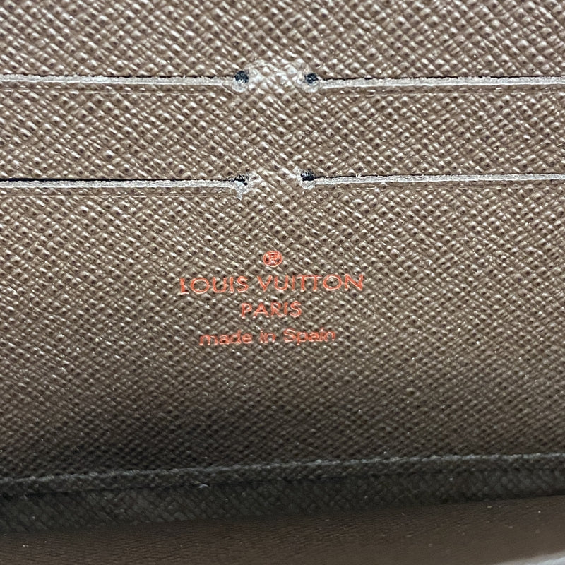 【6ic3607】ルイヴィトン 長財布 ダミエ ジッピーウォレット N60015 エベヌ【中古】メンズ レディース ユニセックス