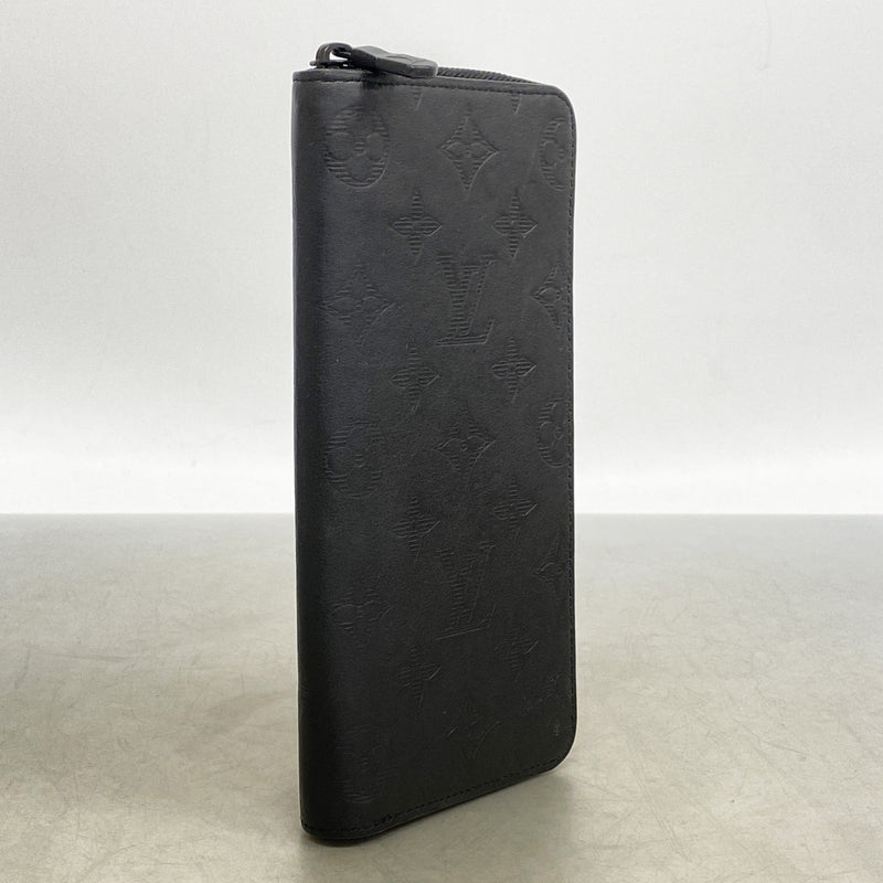 【6ic3619】ルイヴィトン 長財布 モノグラム・シャドウ ジッピーウォレットヴェルティカル M62902 ブラック【中古】メンズ