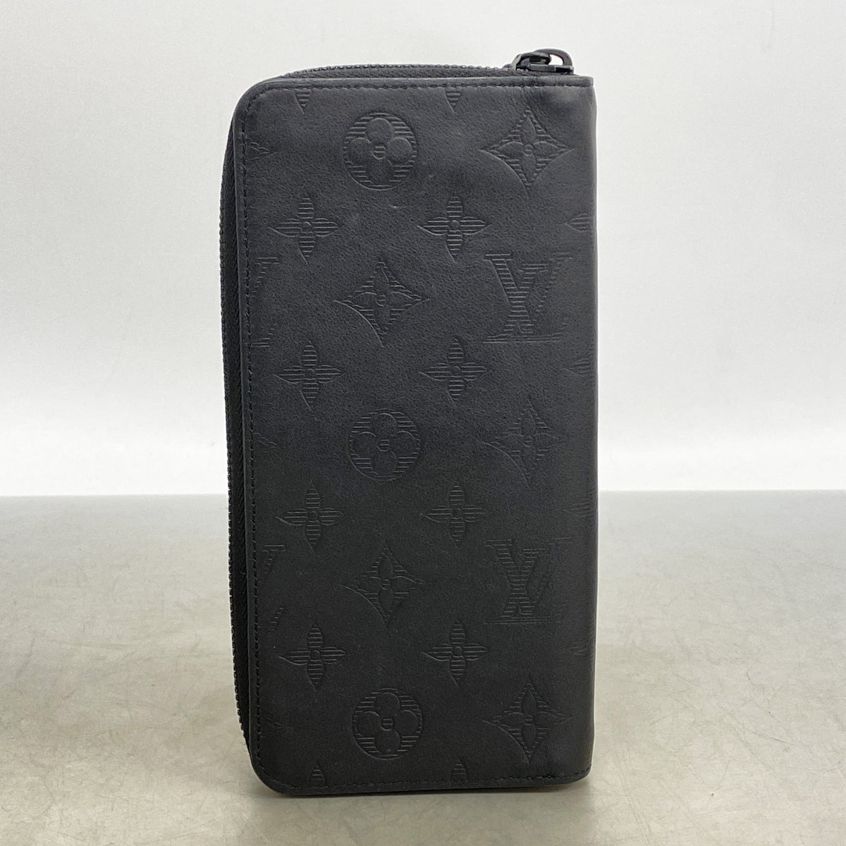 【6ic3619】ルイヴィトン 長財布 モノグラム・シャドウ ジッピーウォレットヴェルティカル M62902 ブラック【中古】メンズ