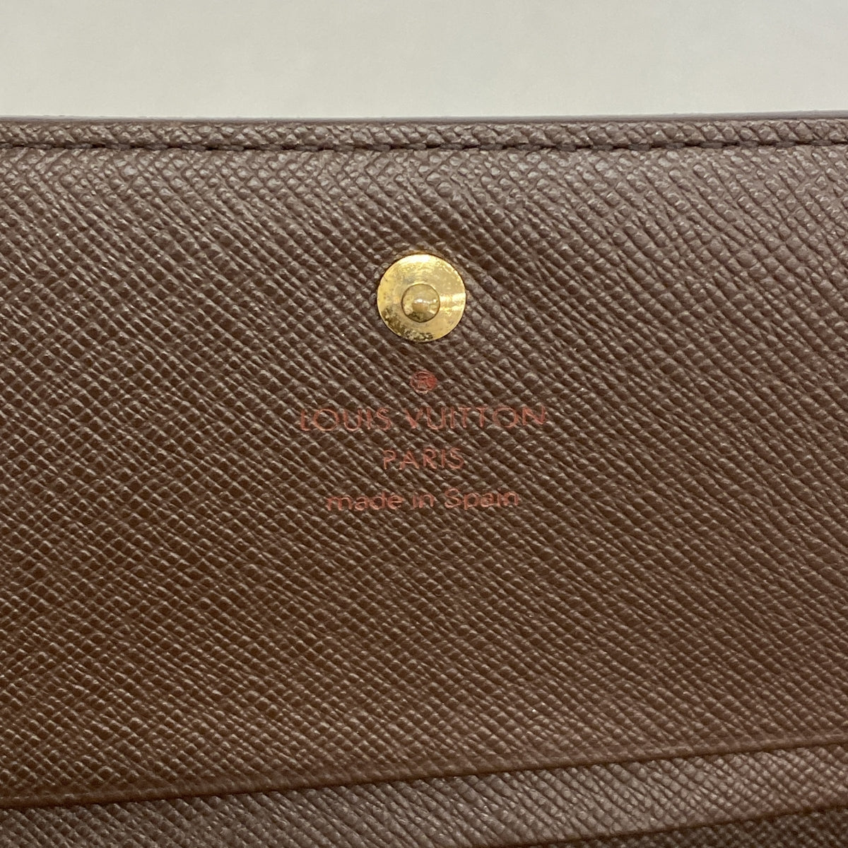 【6ic3620】ルイヴィトン 財布 ダミエ ポルトモネビエトレゾール N61730 エベヌ【中古】レディース
