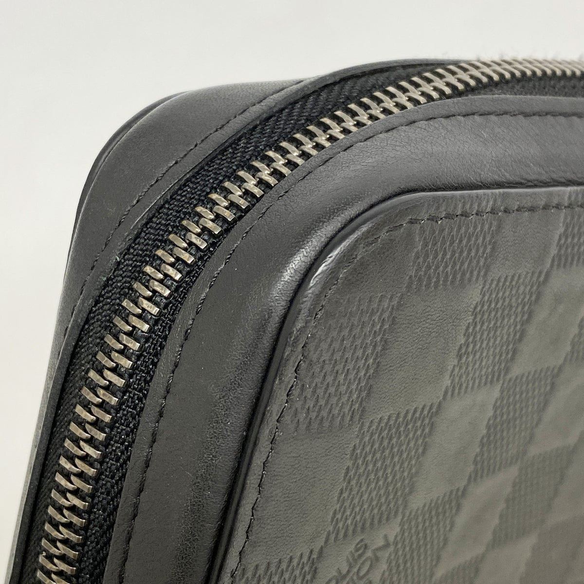 【6ic3636】ルイヴィトン 長財布 ダミエ・アンフィニ ジッピーXL N61254 オニキス【中古】メンズ