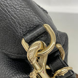 【6ic3639】グッチ ハンドバッグ バンブー ニュージャッキー 246907 レザー ブラック シャンパンゴールド金具 2wayバッグ【中古】レディース