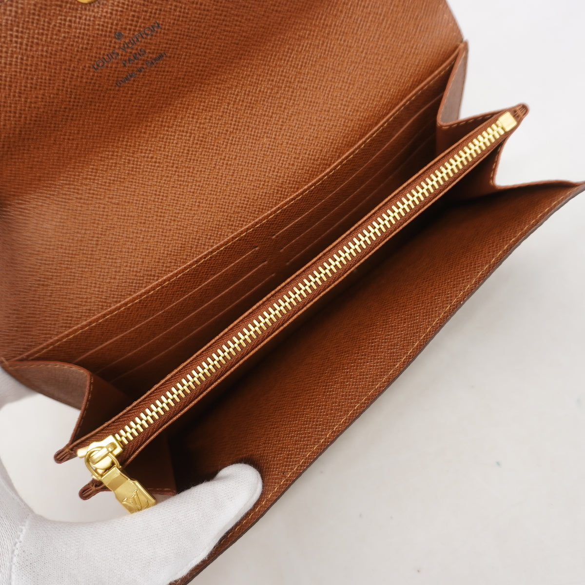 【6ic3647】ルイヴィトン 長財布 モノグラム ポルトフォイユサラ M61734 ブラウン【中古】レディース