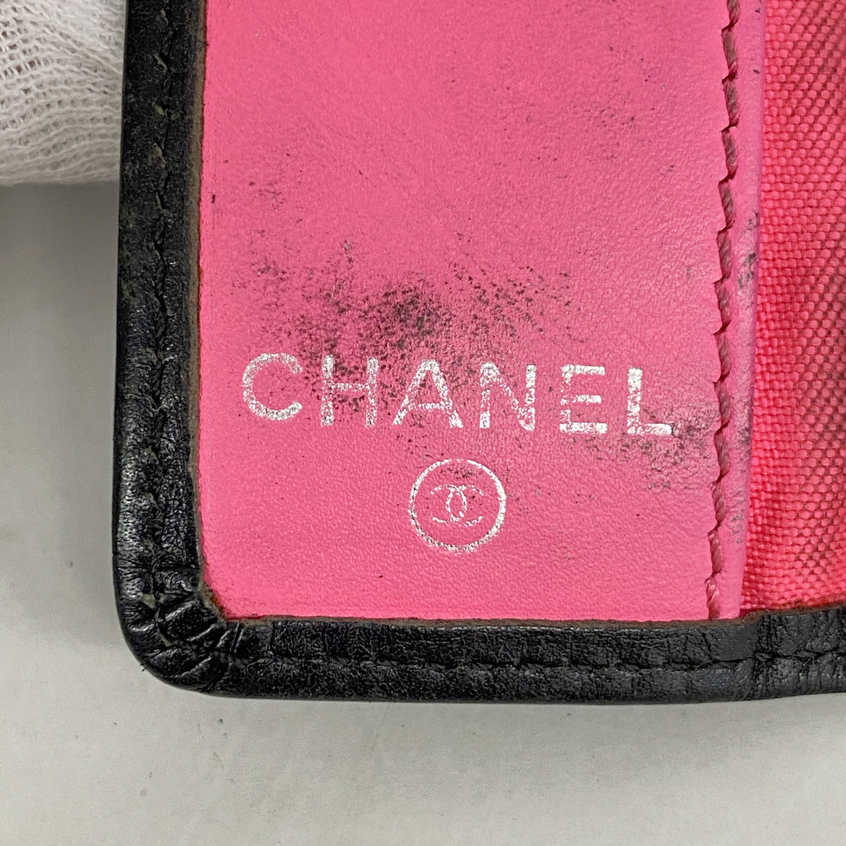 【6ic3662】シャネル キーケース カンボン ラムスキン ブラック シルバー金具【中古】レディース