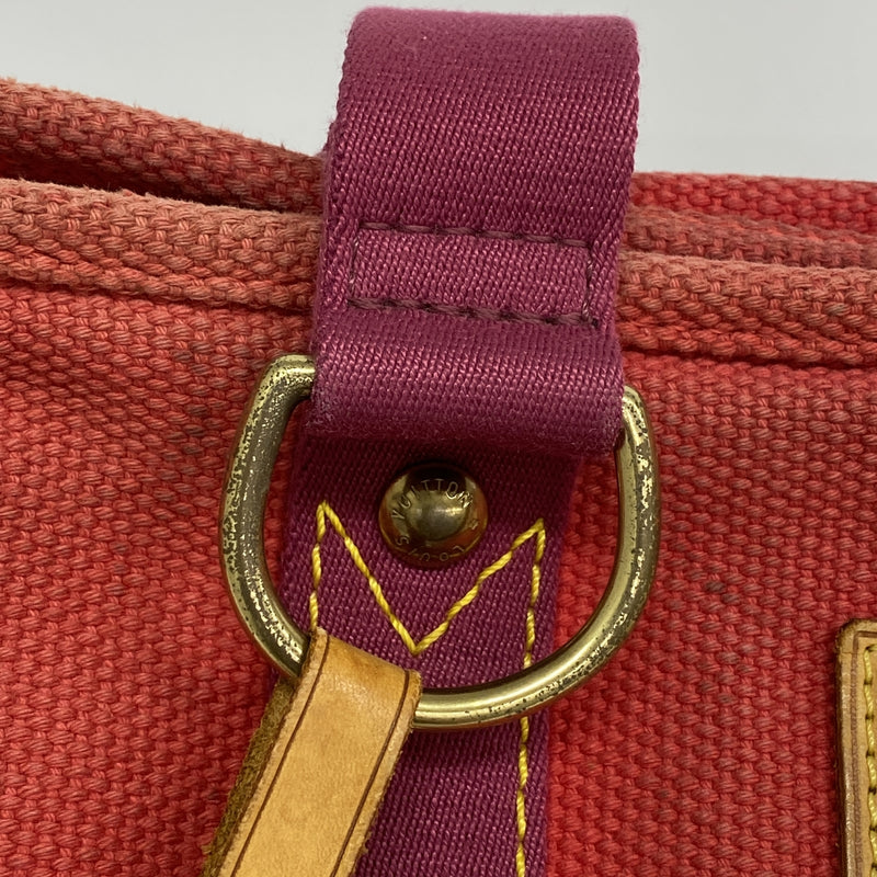 【6ic3676】ルイヴィトン トートバッグ アンティグア カバMM M40034 ルージュ【中古】レディース