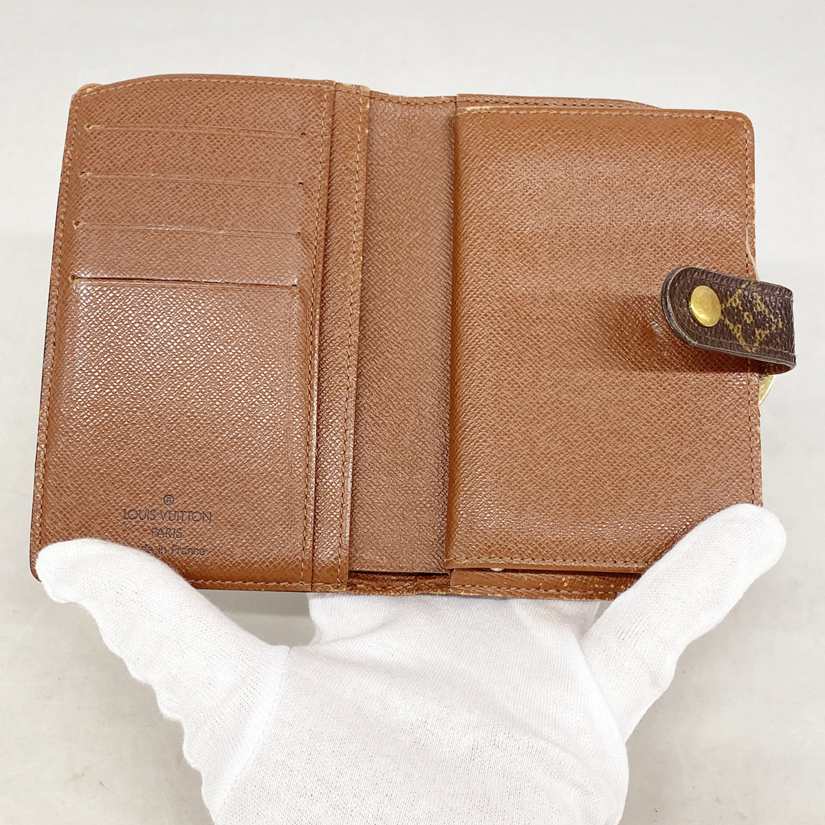 【6ic3747】ルイヴィトン 財布 モノグラム ポルトモネビエヴィエノワ M61663 ブラウン【中古】レディース