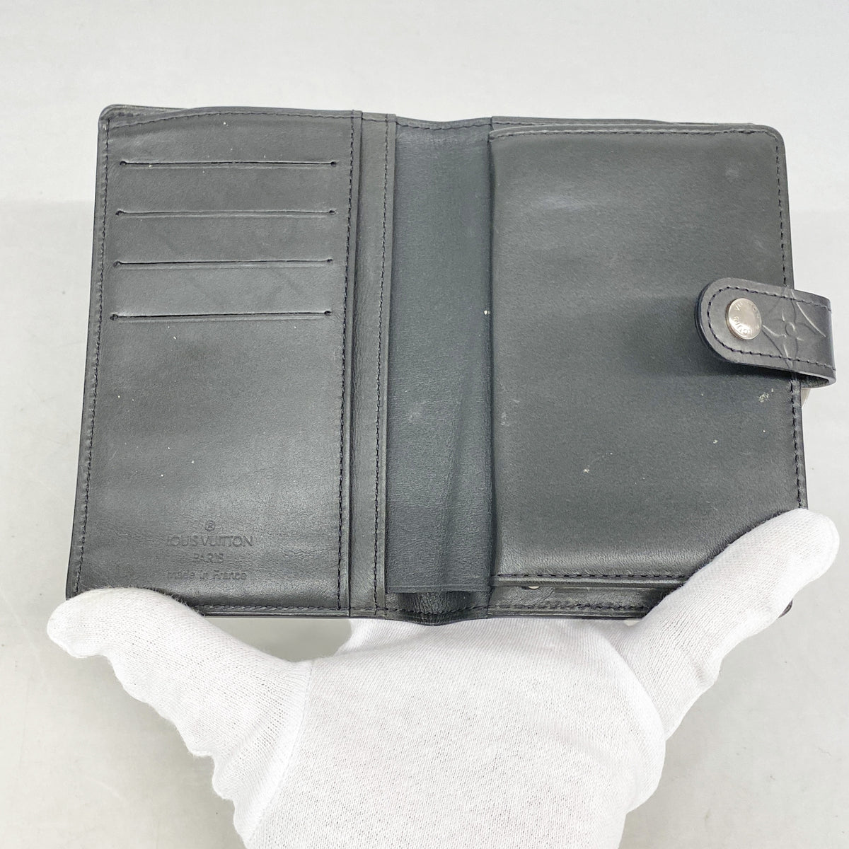 【6ic3748】ルイヴィトン 財布 モノグラム・マット ポルトモネビエヴィエノワ M65152 ノワール【中古】レディース