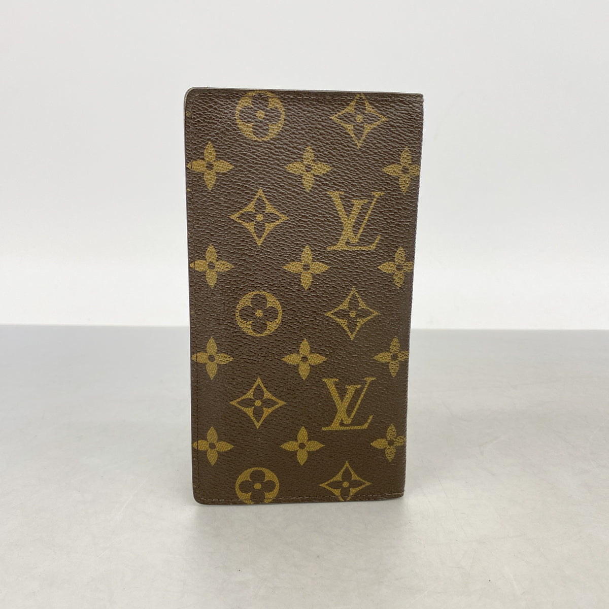 【6ic3759】ルイヴィトン 長札入れ モノグラム ポルトバルールカルトクレディ M61823 ブラウン【中古】メンズ