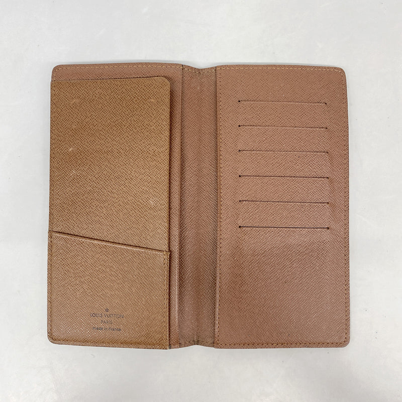【6ic3759】ルイヴィトン 長札入れ モノグラム ポルトバルールカルトクレディ M61823 ブラウン【中古】メンズ