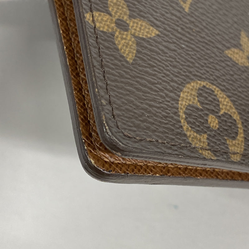 【6ic3759】ルイヴィトン 長札入れ モノグラム ポルトバルールカルトクレディ M61823 ブラウン【中古】メンズ