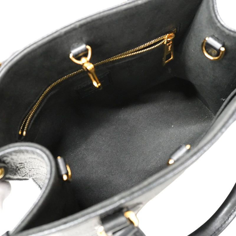 【6ic3785】ルイヴィトン ハンドバッグ モノグラム・アンプラント オンザゴーPM M45653 ノワール 2wayバッグ【中古】レディース