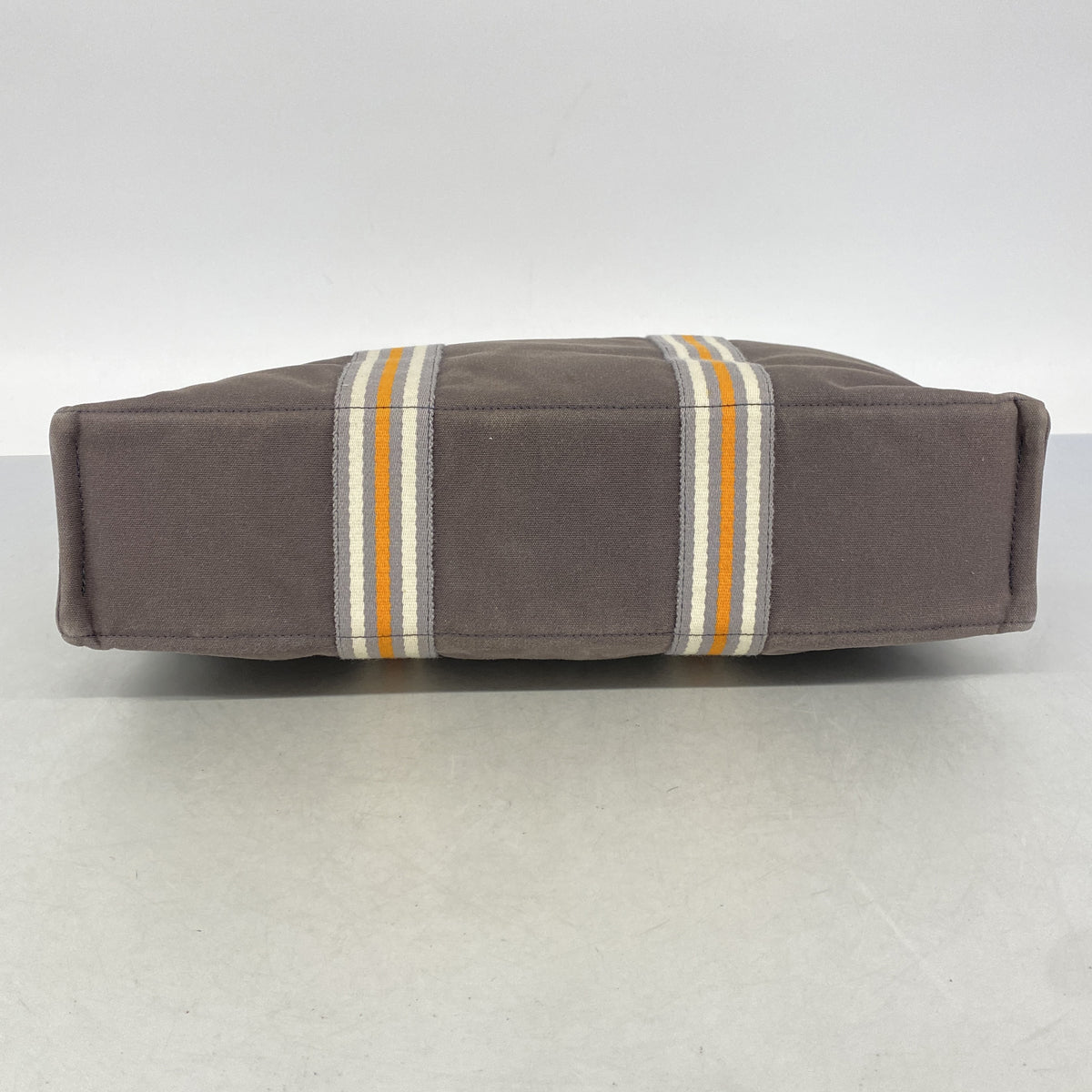【6ic3788】エルメス トートバッグ フールトゥMM キャンバス グレー シルバー金具【中古】メンズ レディース ユニセックス