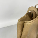 【6ic3789】シャネル トートバッグ レザー ベージュ ゴールド金具【中古】レディース