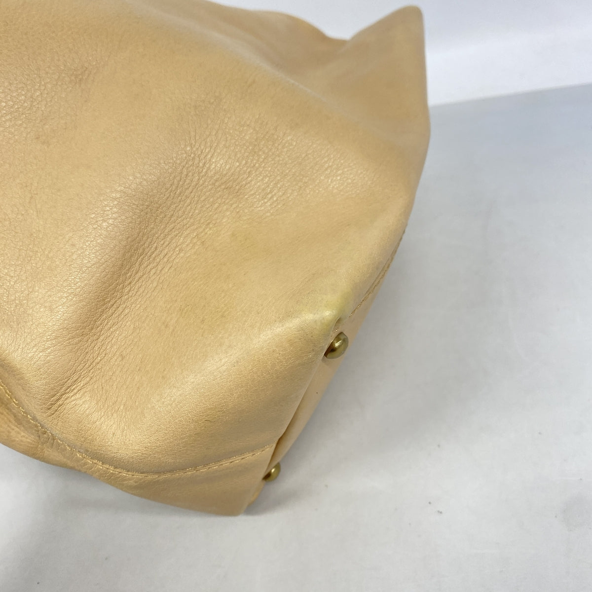 【6ic3789】シャネル トートバッグ レザー ベージュ ゴールド金具【中古】レディース