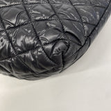 【6ic3790】シャネル トートバッグ コココクーン ナイロン ブラック シルバー金具【中古】レディース
