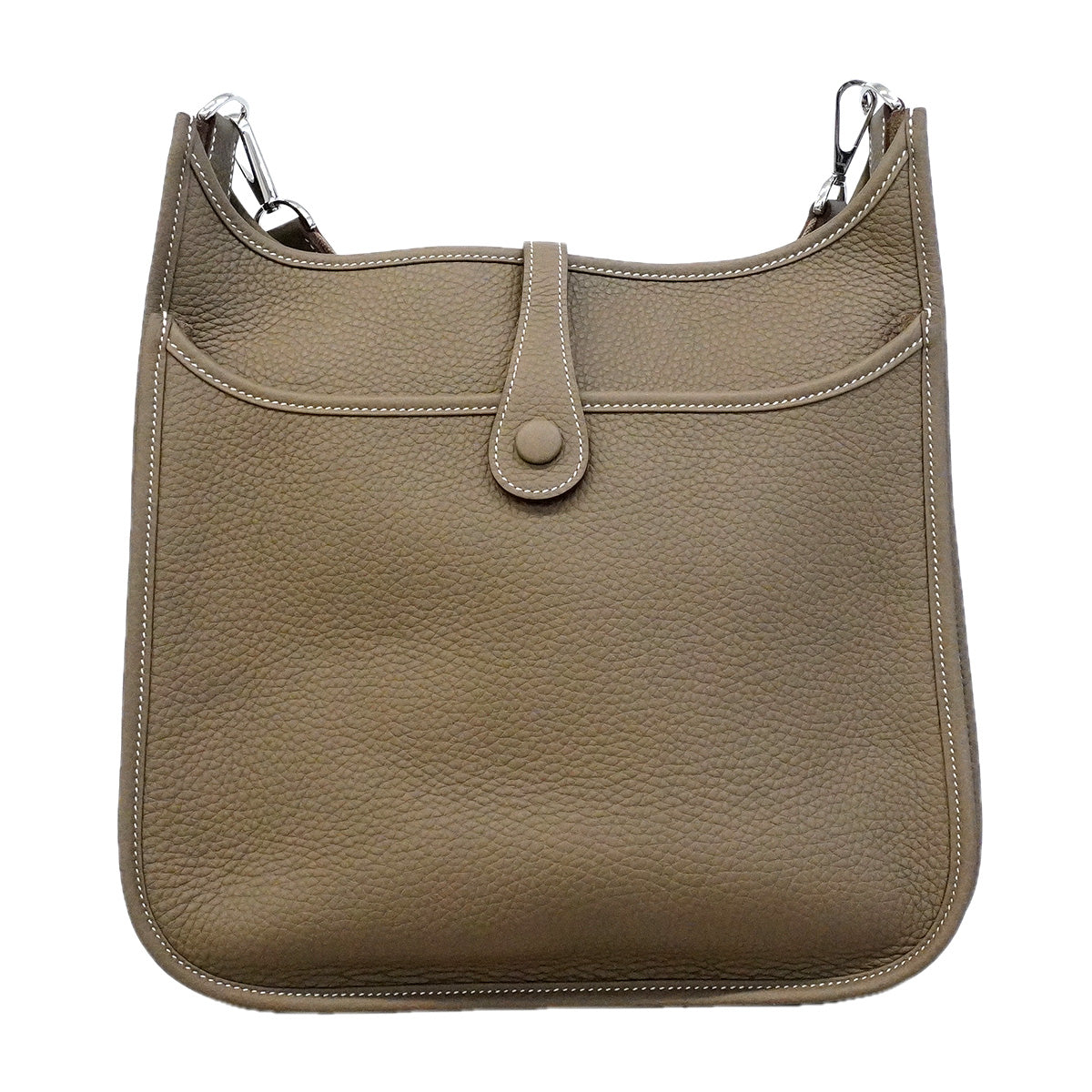 【6ic3799】エルメス ショルダーバッグ エヴリン3PM トリヨンクレマンス エトゥープ シルバー金具 G刻印【中古】レディース