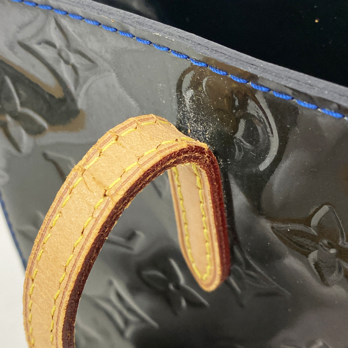 【6ic3839】ルイヴィトン ハンドバッグ ヴェルニ カタリーナBB M90051 グランブルー【中古】レディース