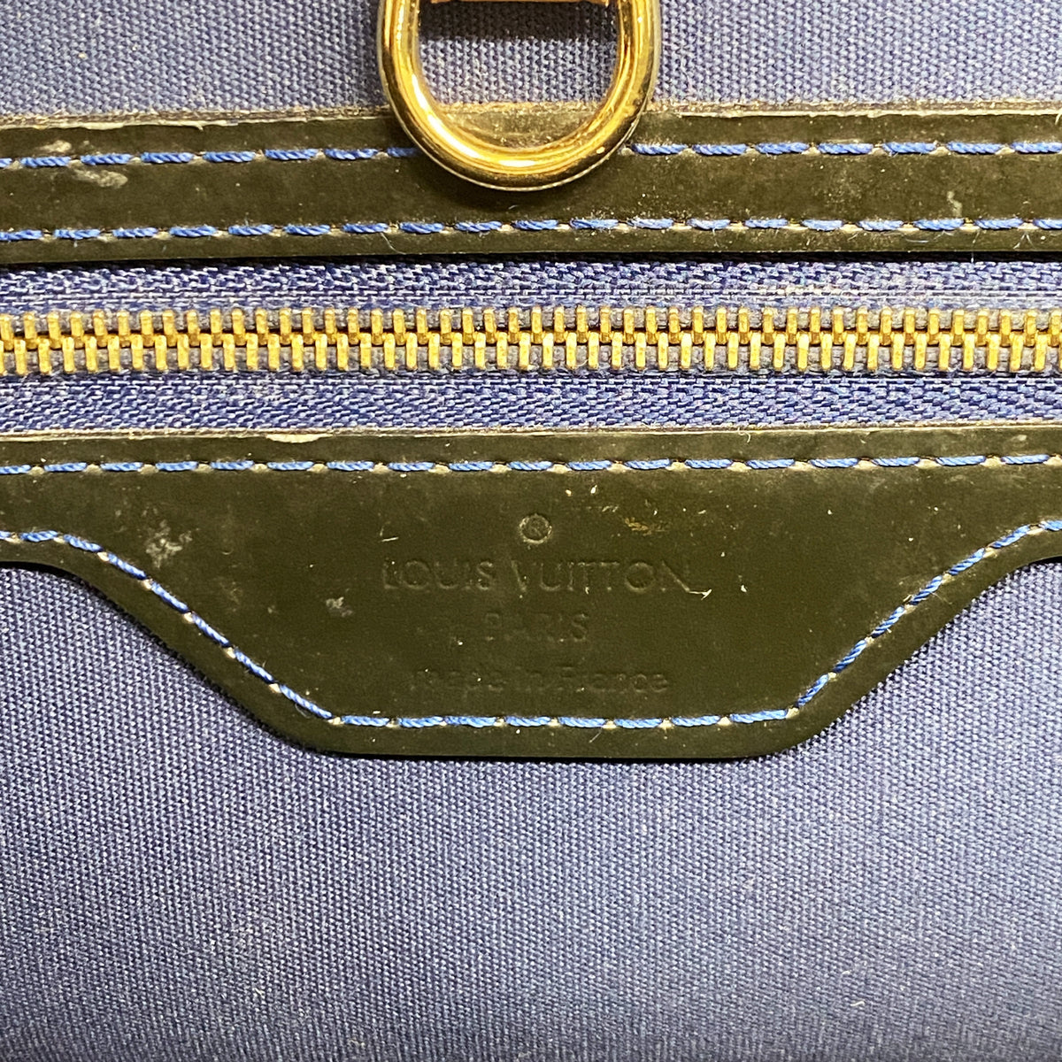 【6ic3839】ルイヴィトン ハンドバッグ ヴェルニ カタリーナBB M90051 グランブルー【中古】レディース