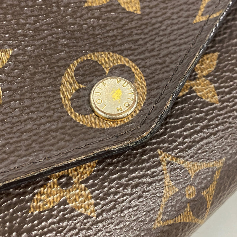 【6ic3845】ルイヴィトン 長財布 モノグラム ポルトフォイユサラ M60531 ブラウン【中古】メンズ レディース ユニセックス
