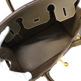 【6ic3846-g】エルメス ハンドバッグ バーキン30 ヴォーエプソン エトゥープ ゴールド金具 B刻印【中古】レディース