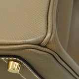 【6ic3846-g】エルメス ハンドバッグ バーキン30 ヴォーエプソン エトゥープ ゴールド金具 B刻印【中古】レディース