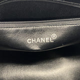 【6ic3849】シャネル トートバッグ 復刻トート キャビアスキン ブラック シルバー金具【中古】レディース
