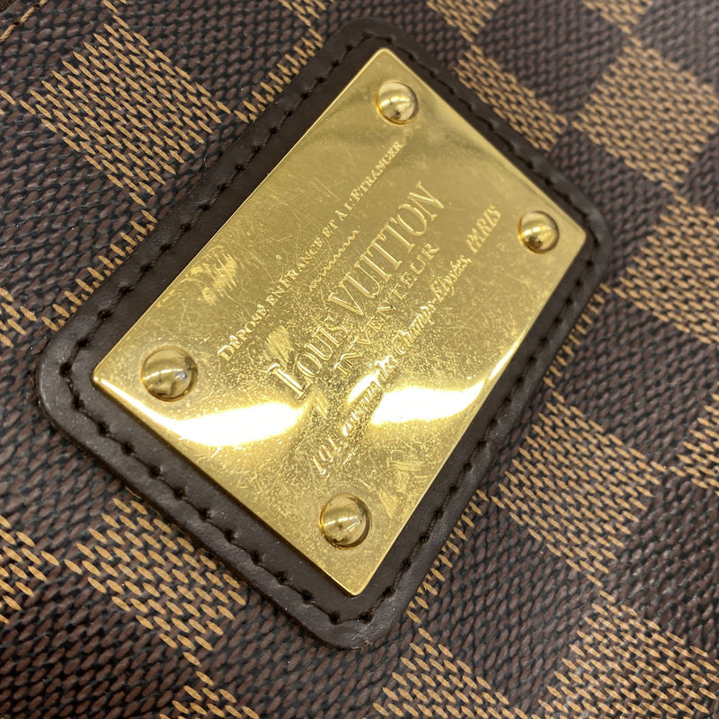 【6ic3857】ルイヴィトン ハンドバッグ ダミエ エヴァ N55213 エベヌ 2wayバッグ【中古】レディース