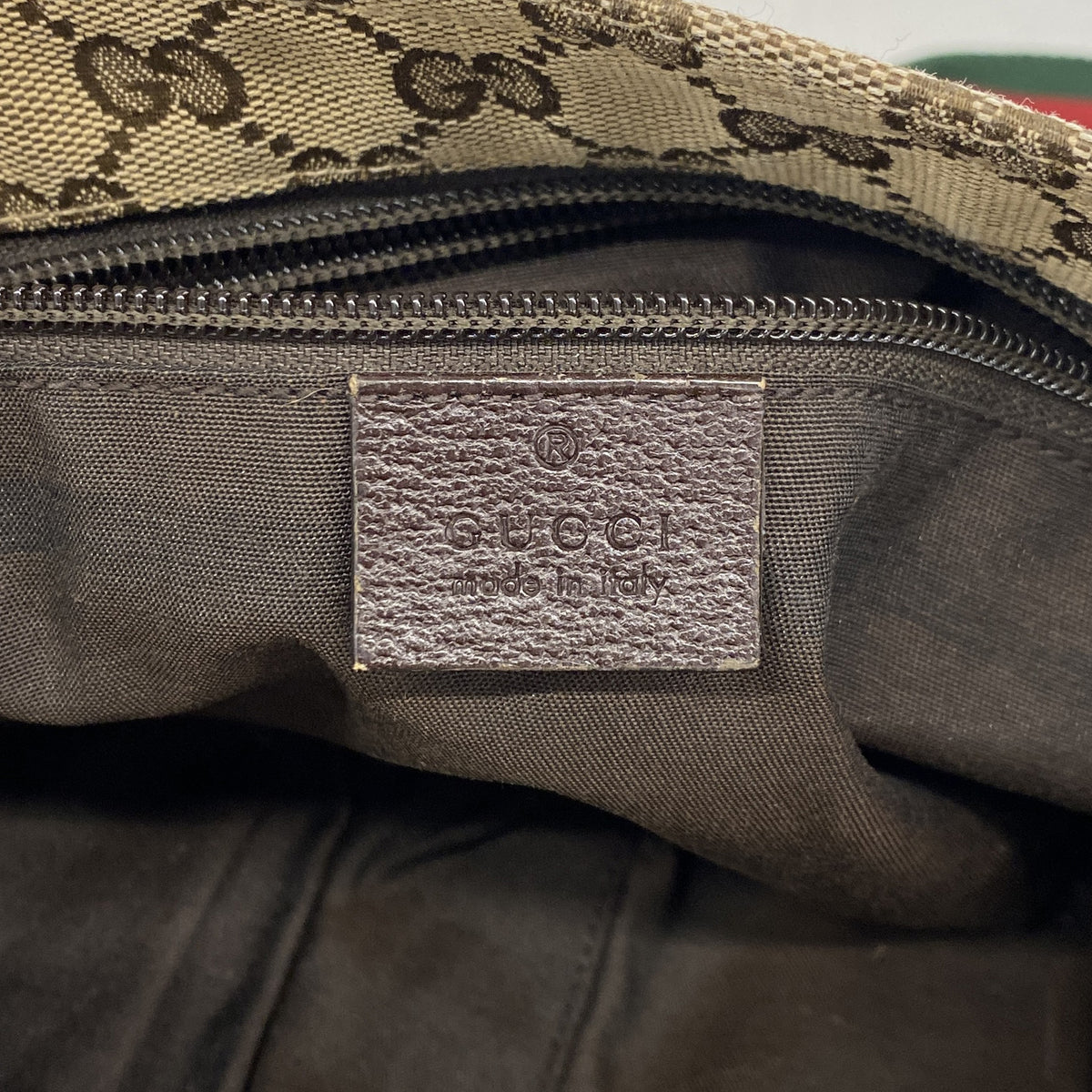 【6ic3858】グッチ ショルダーバッグ GGキャンバス/シェリーライン 189749 キャンバス ブラウン シルバー金具【中古】レディース