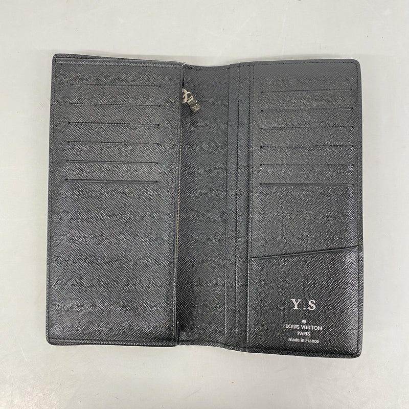 【6ic3866】ルイヴィトン 長財布 ダミエ・グラフィット ポルトフォイユブラザ N62665 ブラック【中古】メンズ