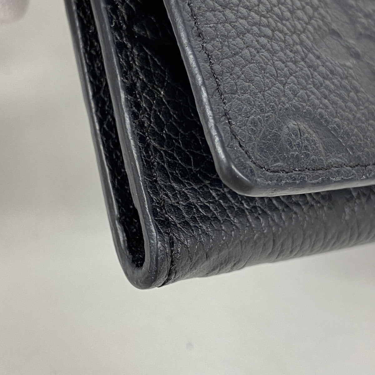 【6ic3867】ルイヴィトン 名刺入れ モノグラム・アンプラント アンヴェロップカルトドゥヴィジット M27908 ノワール【中古】レディース