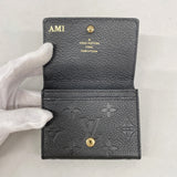 【6ic3867】ルイヴィトン 名刺入れ モノグラム・アンプラント アンヴェロップカルトドゥヴィジット M27908 ノワール【中古】レディース