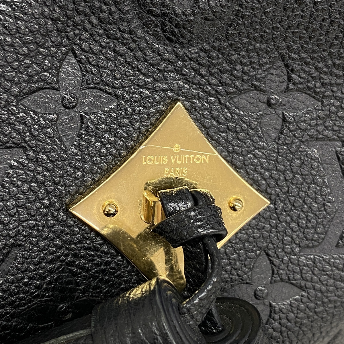 【6ic3895】ルイヴィトン ハンドバッグ モノグラム・アンプラント サントンジュ M44593 ノワール 2wayバッグ【中古】レディース