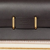 【6ic3921】エルメス ショルダーバッグ エールバッグジップミニ トワルアッシュ ブラウン ベージュ ゴールド金具 G刻印【中古】レディース