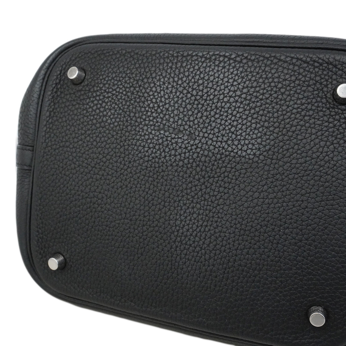 【6ic3922】エルメス ハンドバッグ ピコタンロックMM トリヨンクレマンス ブラック シルバー金具 A刻印【中古】レディース