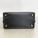 【6ic3935】サルヴァトーレフェラガモ ハンドバッグ ジェットセット レザー ブラック レッド シャンパンゴールド金具 2wayバッグ【中古】レディース