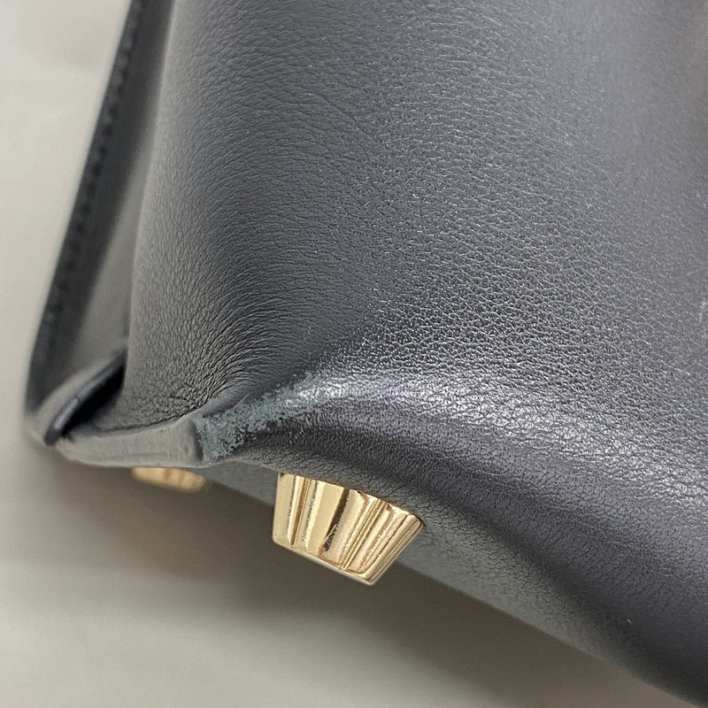 【6ic3935】サルヴァトーレフェラガモ ハンドバッグ ジェットセット レザー ブラック レッド シャンパンゴールド金具 2wayバッグ【中古】レディース