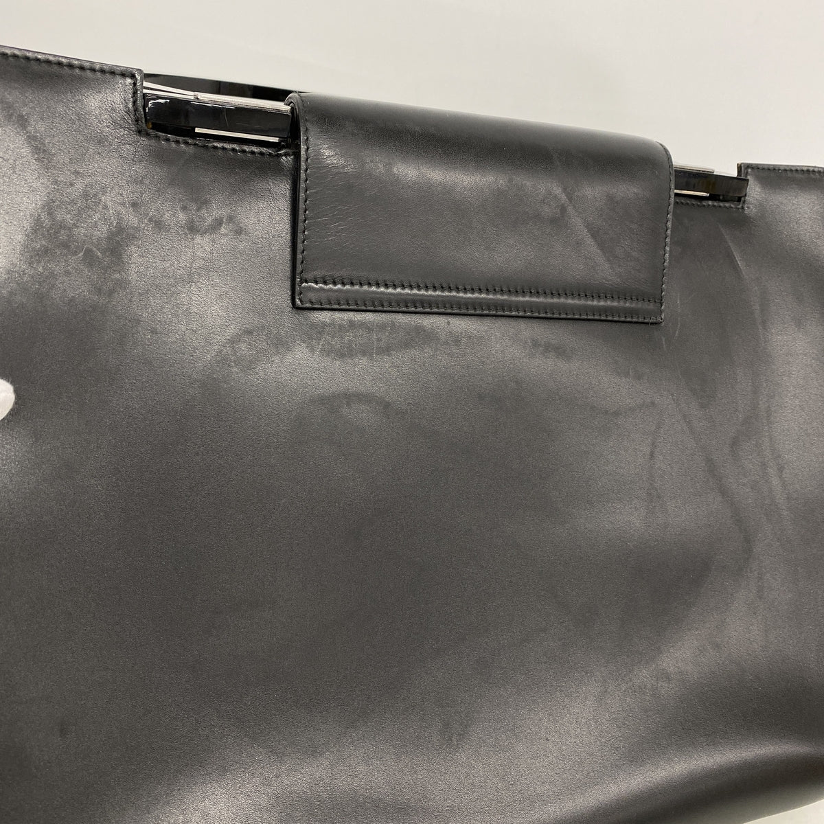 【6ic3936】サルヴァトーレフェラガモ トートバッグ ガンチーニ レザー ブラック シルバー金具【中古】レディース