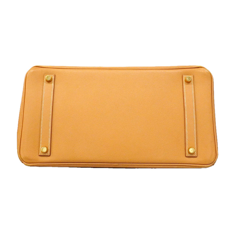 【6ic3960】エルメス ハンドバッグ バーキン35 クシュベル ナチュラルサブレ ゴールド金具 □B刻印【中古】レディース