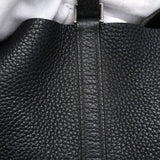 【6ic3962】エルメス ハンドバッグ ピコタンロックMM トリヨンクレマンス ブラック シルバー金具 X刻印【中古】レディース