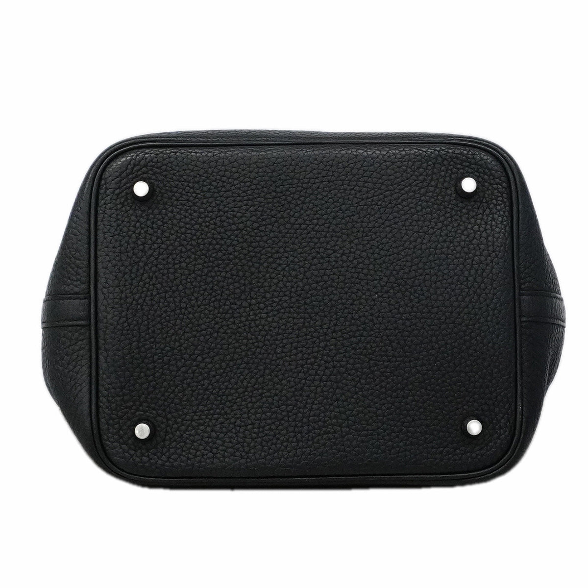 【6ic3962】エルメス ハンドバッグ ピコタンロックMM トリヨンクレマンス ブラック シルバー金具 X刻印【中古】レディース