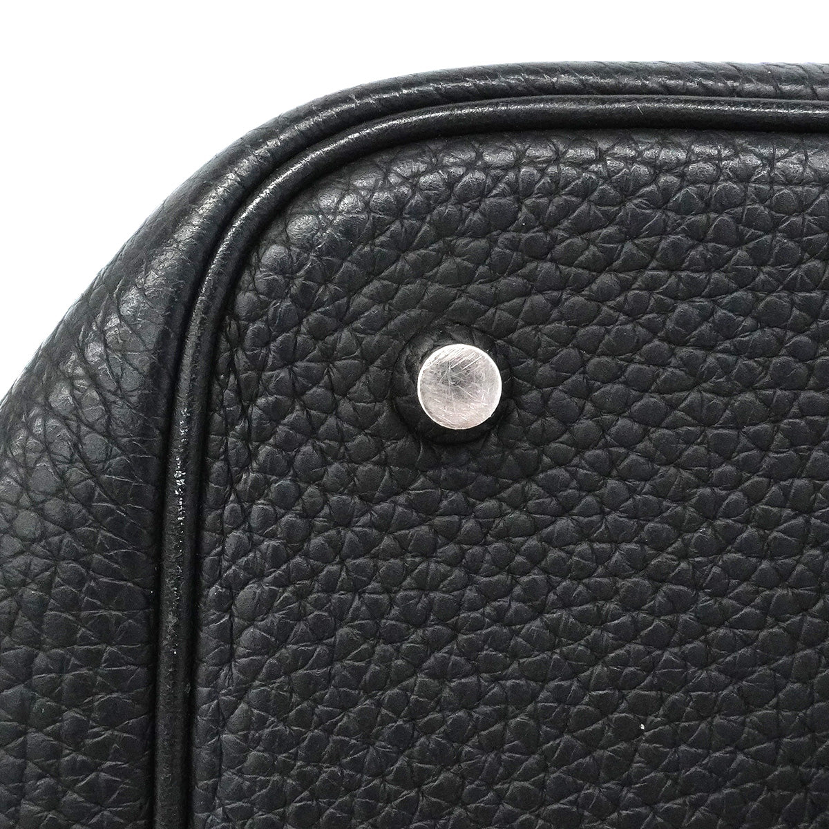 【6ic3962】エルメス ハンドバッグ ピコタンロックMM トリヨンクレマンス ブラック シルバー金具 X刻印【中古】レディース