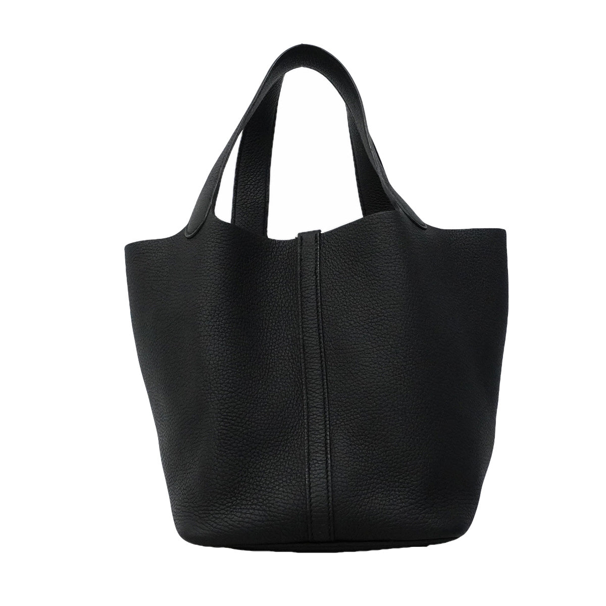 【6ic3963】エルメス ハンドバッグ ピコタンロックMM トリヨンクレマンス ブラック シルバー金具 U刻印【中古】レディース