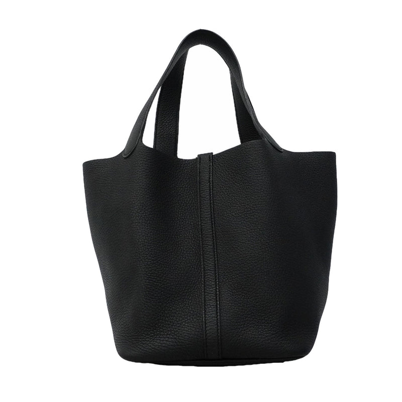 【6ic3963】エルメス ハンドバッグ ピコタンロックMM トリヨンクレマンス ブラック シルバー金具 U刻印【中古】レディース