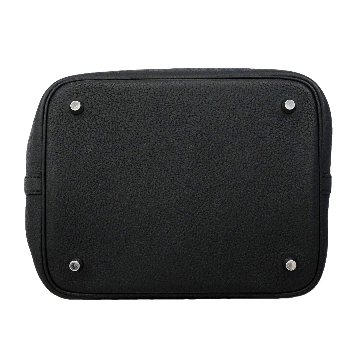 【6ic3963】エルメス ハンドバッグ ピコタンロックMM トリヨンクレマンス ブラック シルバー金具 U刻印【中古】レディース