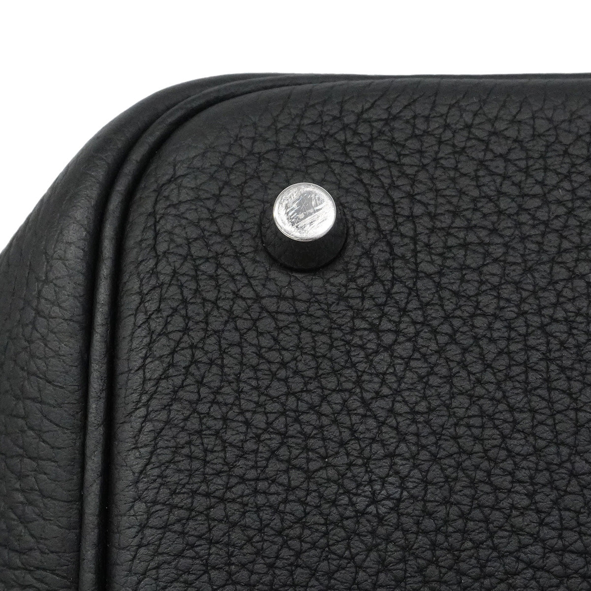 【6ic3963】エルメス ハンドバッグ ピコタンロックMM トリヨンクレマンス ブラック シルバー金具 U刻印【中古】レディース