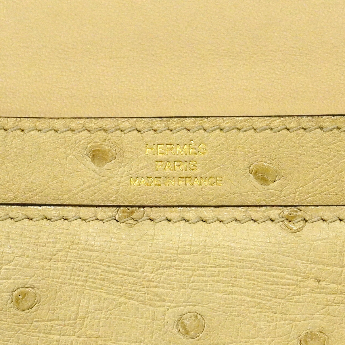 【6ic3966】エルメス ショルダーバッグ ヴェル― ミニ オーストリッチ ベージュ シャンパンゴールド金具 Z刻印【中古】レディース