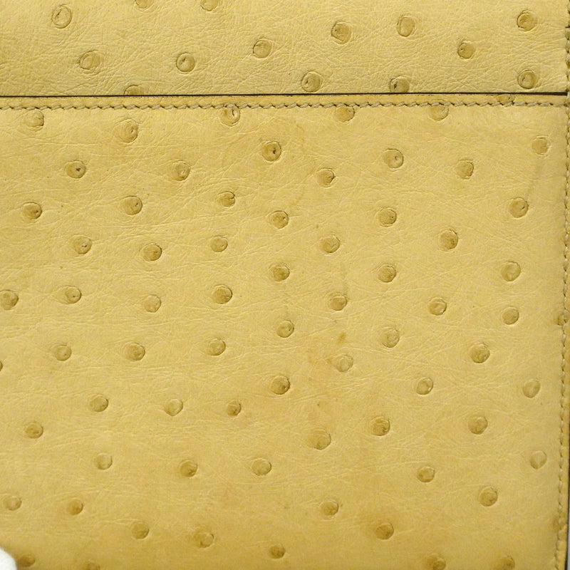 【6ic3966】エルメス ショルダーバッグ ヴェル― ミニ オーストリッチ ベージュ シャンパンゴールド金具 Z刻印【中古】レディース