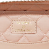 【6ic3968】シャネル バニティバッグ マトラッセ キャビアスキン ピンク シャンパンゴールド金具【中古】レディース